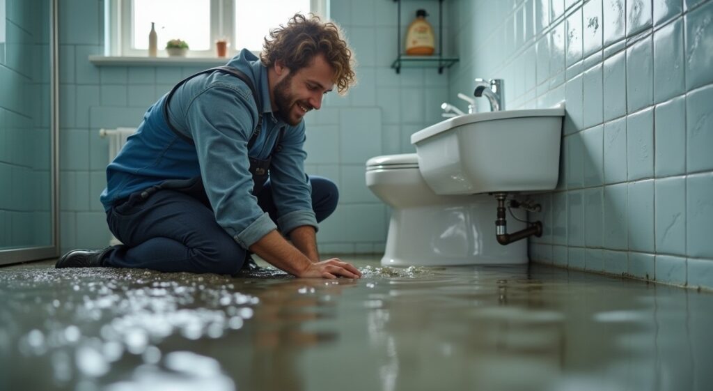 Content-Bild, Abfluss verstopft, Überschwemmung, Rohrreinigung Detmold Appel