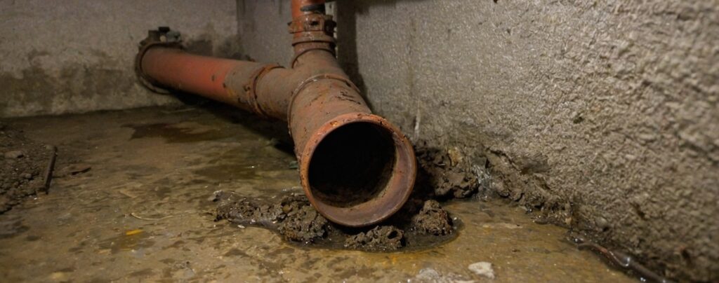 Content-Bild, Rohrbruch, Abwasserleitung, Rohrreinigung Detmold Appel